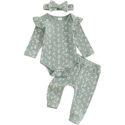Baby Girl Fall Clothes Set Little Sister Lil Sis Long Sleeve Romper Pants Set Cute Infant Newborn Outfit 3 6 9 12 Months