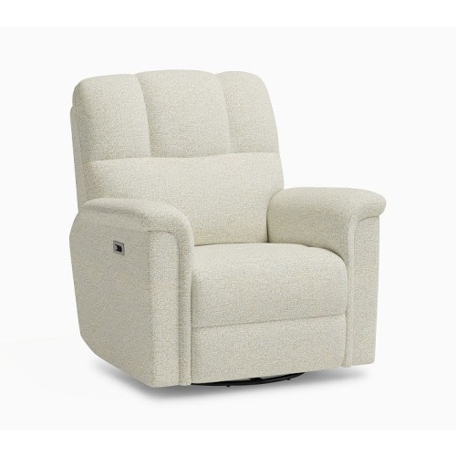 Lullaby Power Recliner Performance Recycled Boucle Oatmeal