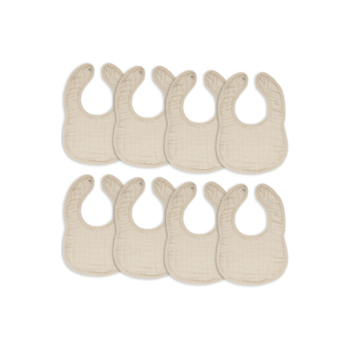 Muslin Bibs - Pack of 8
