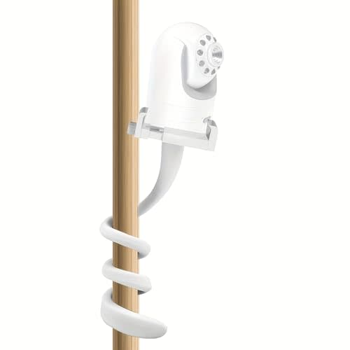 BSAVLR Universal Baby Monitor Camera Stand, Compatible with Baby Optical DXR 8,DXR-8pro Suitable for Most Baby Monitors, Suitable for Baby beds and Furniture, White