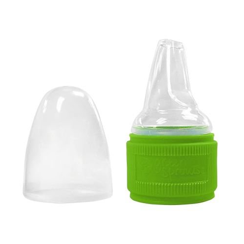 green sprouts Spout Adapter for Water Bottle, Quickly Converts a Standard Bottle into a Sippy Cup, Collar Fits Two Bottle Sizes, One Size