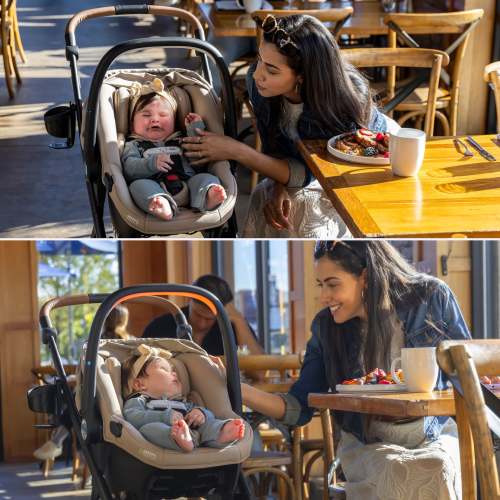 Evenflo Build your own custom Travel System! Shyft Intuiti+ Travertine & Revol – Evenflo® Company, Inc