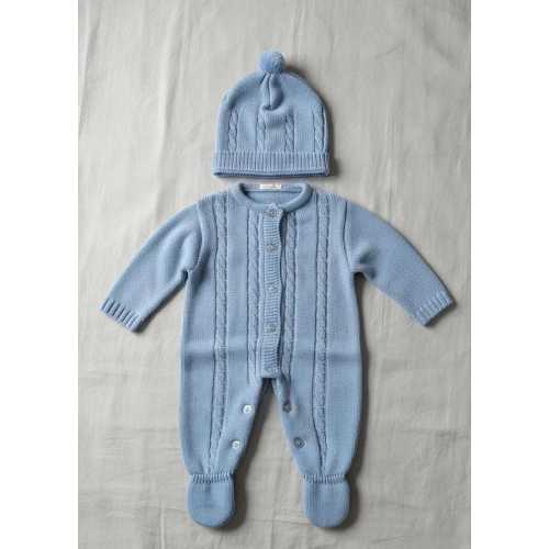 Knitwear Newborn sky Blue knit set outfit