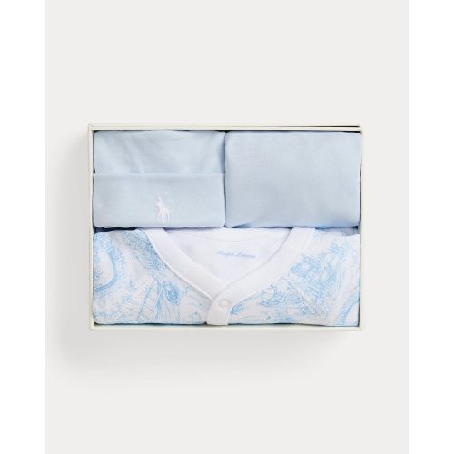 Toile Cotton 3-Piece Gift Set