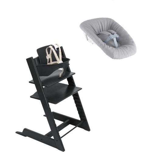 Stokke Tripp Trapp® Highchair² & Newborn Set, Black