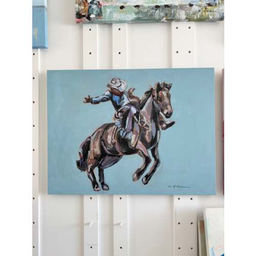 "Rodeo Cowboy" canvas print – Chelsea McShane Art