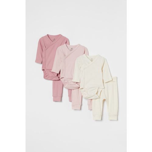 6-piece Cotton Set - Light pink - Kids | H&M US