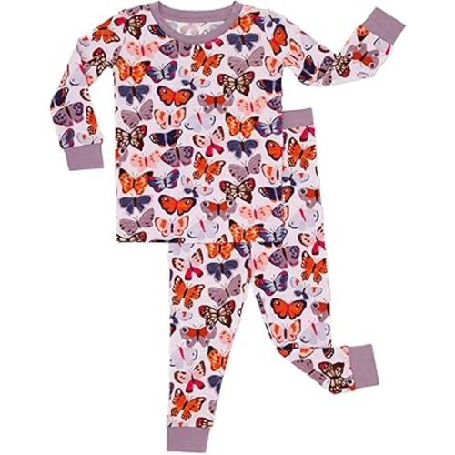 Little Sleepies Two-Piece Pajama Set for Boys & Girls, Soft Viscose from Bamboo Toddler Pajamas for Kids, Family Matching PJs