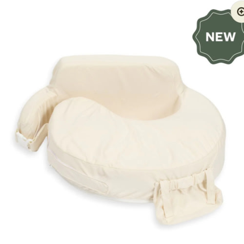 Super Deluxe Oat Nursing Pillow with 100% Organic Cotton Cover