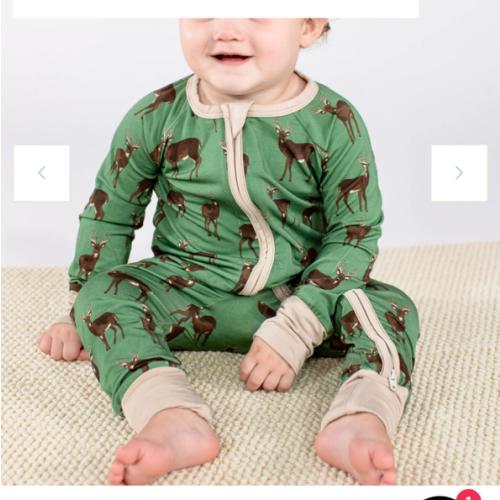 Convertible Zip Pajamas - Whitetail Deer – Goosies