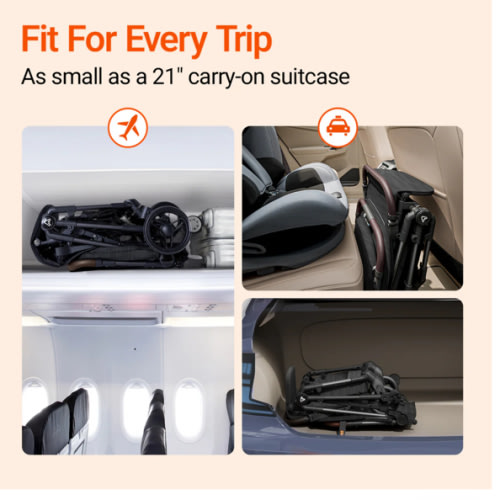 Ultra Air Stroller With Organizer & Cushion