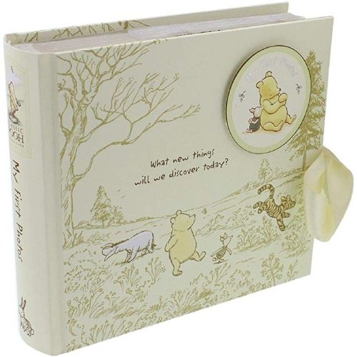 Happy Homewares Disney Winnie The Pooh Album with Images of Pooh, Piglet, Tigger and Eeyore - Officially Licensed