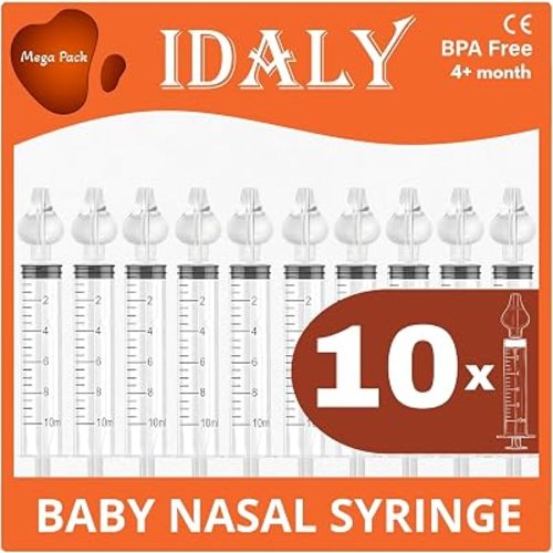 10 Baby Nasal Syringe for Mucus Removal – for Babies, Toddlers & Kids