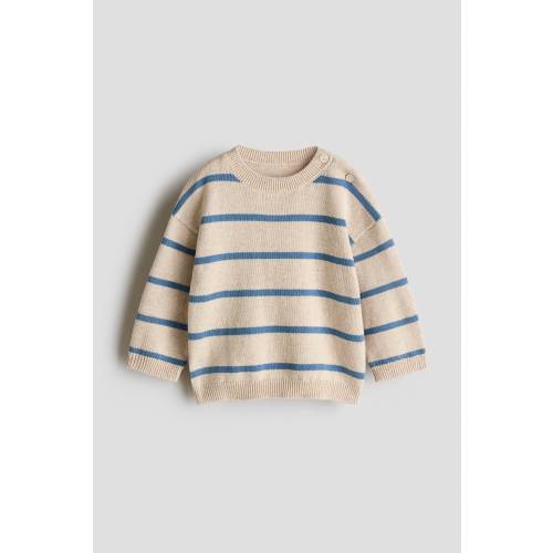 JACQUARD-KNIT COTTON SWEATER