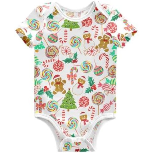 Aflyko Baby Bodysuit Infant Envelope Neck Soft Cotton Baby Golf Outfit