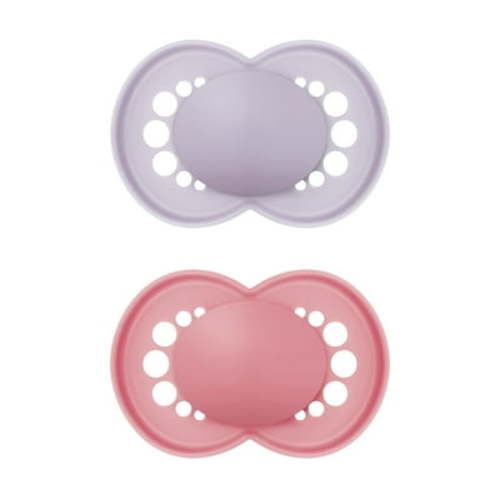 MAM Original Matte Pacifier, 16+ Months, Girl, 2 Pack