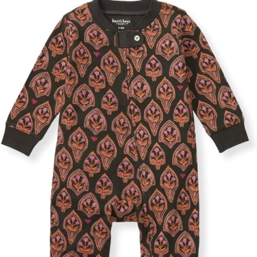 Burt's Bees Baby Girls' Organic Cotton Sleep and Play Footed Pajamas
