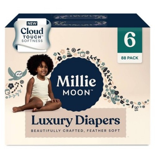 Millie Moon Luxury Diapers - (Select Size and Count), Size: 6