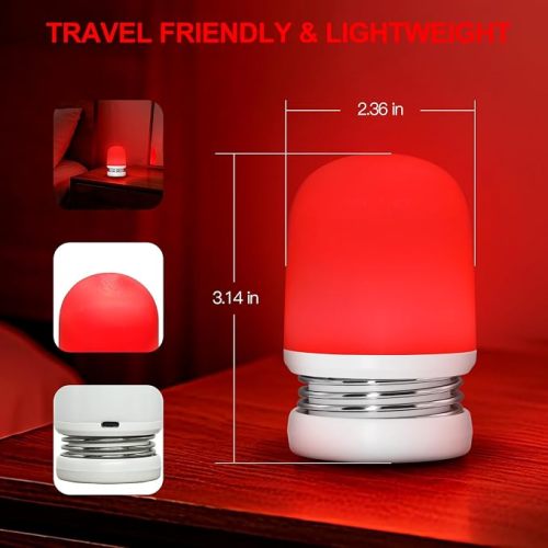 Red Night Light - 670nm Red Light Sleep Lamp for Bedside Sleep