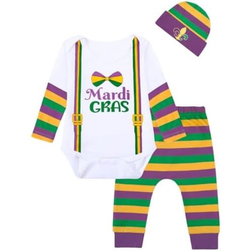 COSLAND Baby Boys' Festival Outfit Infant Adorable Pant Set, Newborn-12 Months