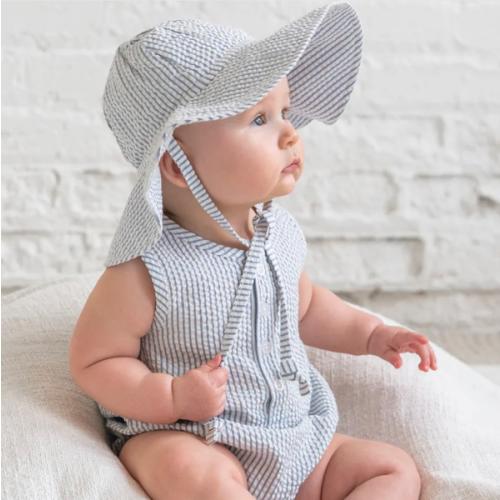 Seersucker Sun Hat
