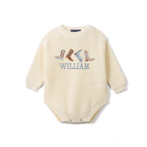 Personalized Name Western Country Romper