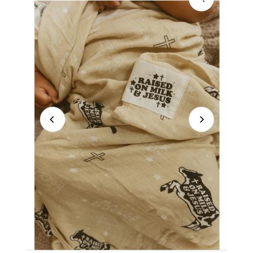 Raised On Milk & Jesus Cow Swaddle Blanket – OUR HOUSE ABOVE