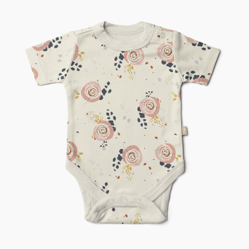 Goumi Kids x Babylist Bamboo & Organic Cotton Short Sleeve Bodysuit - Morocco, 0-3M