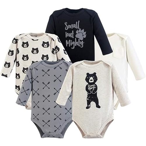 Yoga Sprout Cotton Bodysuit, 5 Pack