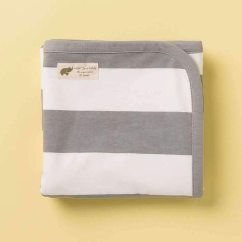 Coming Home Blanket - Grey Cabana Stripe