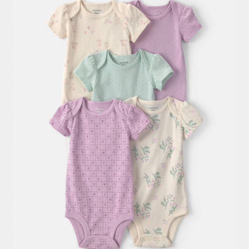 Baby Girl 5-Pack Floral Multipack Bodysuits | Carter’s Oshkosh Canada