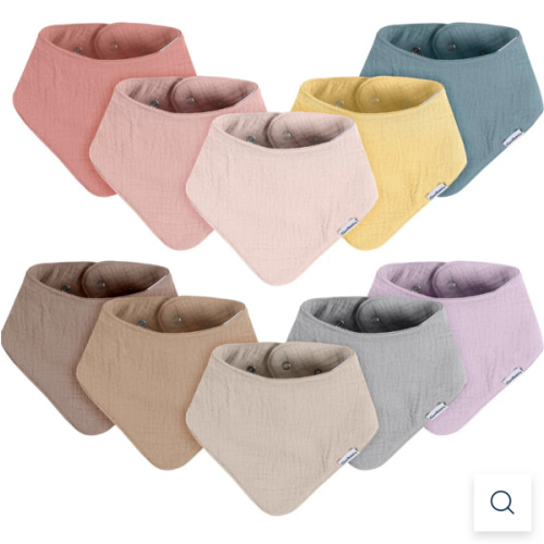 10-Pack Baby Girls Multi Pink Muslin Bandana Bibs – Gerber Childrenswear