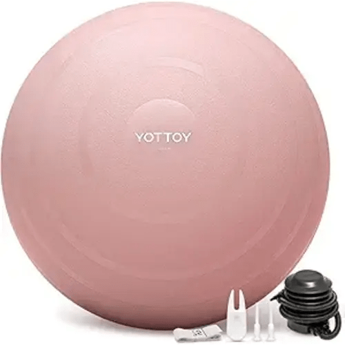 Exercise Ball for Working Out, Yoga & Pregnancy, Extra Thick Workout Ball for Physical Therapy & Fitness