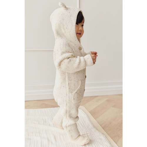 Bear Knit Onepiece - Pistachio Fleck