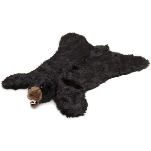 Carstens Plush Black Bear Kids Animal Rug Large