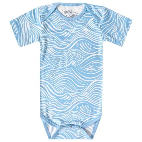 Copper Pearl Short Sleeve Bodysuit Surf