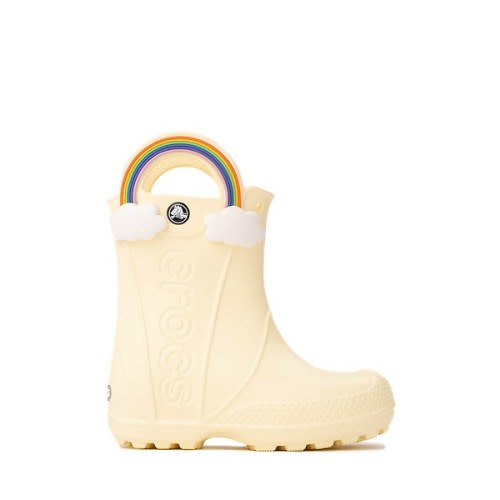 Crocs Handle It Rainbow Rain Boot - Toddler - Buttercream