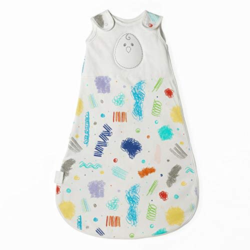 Nested Bean Zen Sack - Gently Weighted Sleep Sacks | Baby: 0-24 Months | Cotton 100% | Help Newborn/Infant Swaddle Transition | 2-Way Zipper | Machine Washable