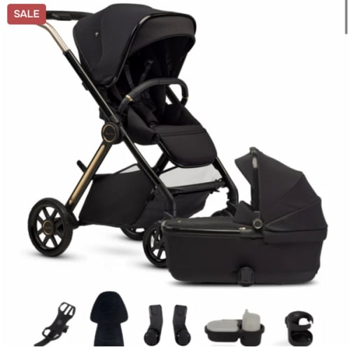 Silver Cross Reef 2 Stroller Accessory Bundle + Folding Bassinet