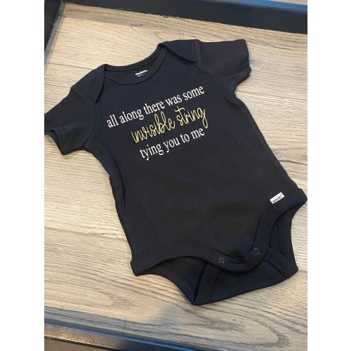 Invisible StringBodysuit | baby shower gift | swiftie merch | Taylor Swift Bodysuit | tying you to me | eras baby outfit | rainbow baby