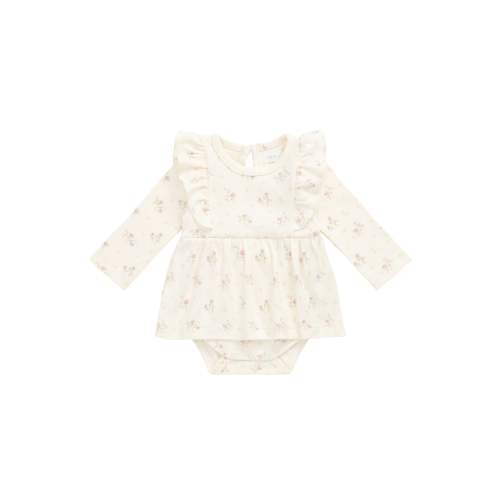 Organic Cotton Vivienne Playsuit - Thelma Parchment