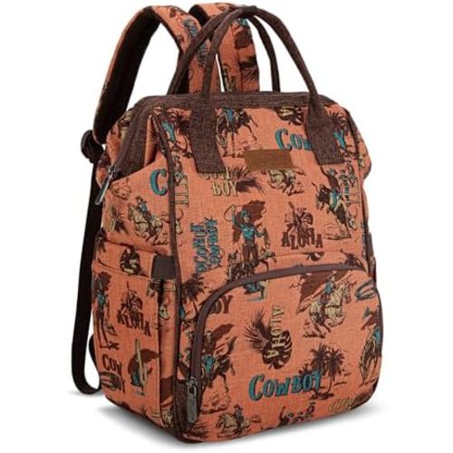 Montana West Wrangler Backpack for Women Western Casual Daypack for College Travel Work