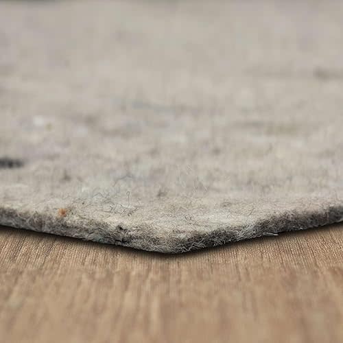 Mohawk Home Felt Rug Pad 5' x 7' - 1/4 Inch Thick Cushion for Area Rugs, Protective Underlay for Hardwood Floors, Comfort and Insulation – Felt Only Pad