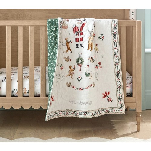 Riley Sheehey Holiday Baby Quilt | Pottery Barn Kids