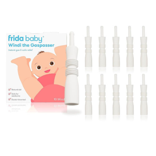 Frida Baby Windi Gas Passer, Baby Gas Relief, Colic Baby Relief, Made in USA, 100% Natural, Safe & Effective Instant Constipation Relief for Babies & Infants, 10ct