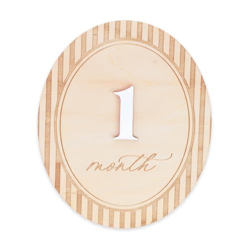 Baby Monthly Milestone Set, 1–12 Month Photo Markers, Newborn Photography Props, Growth Memory Cards, Nursery Decor (D38)