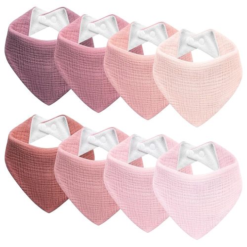 Muslin Baby Bibs Baby Drool Bandana Bibs for Baby Girls Boys Infant Newborn Toddler Drooling and Teething