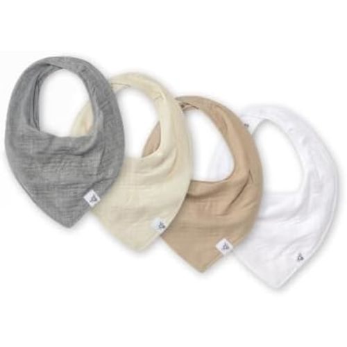 Burt's Bees Baby Infant Bandana Bibs Set, 100% Organic Cotton Drool Cloths