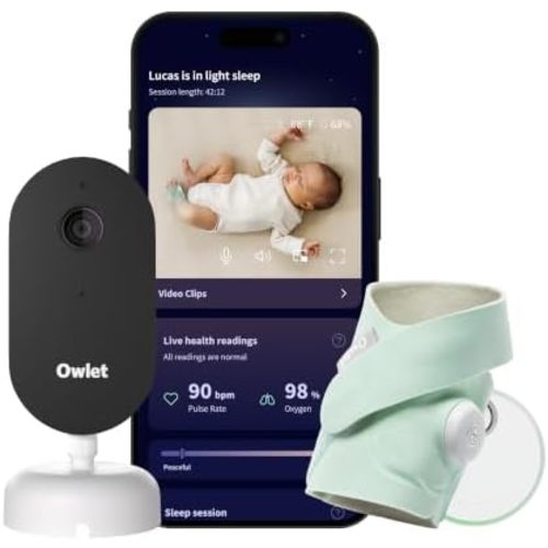 Owlet Dream Duo 3 Smart Baby Monitor System Includes 3 Months Owlet 360