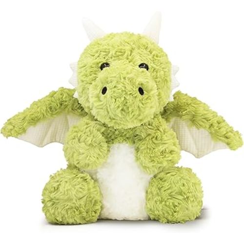 Soft Dinosaur Stuffed Plush Pillow, Adorable Green Dragon Plush Toy and Birthday Presents for Kids, Adults and Collectors(Green/11.8in)